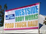 A banner for a food truck event